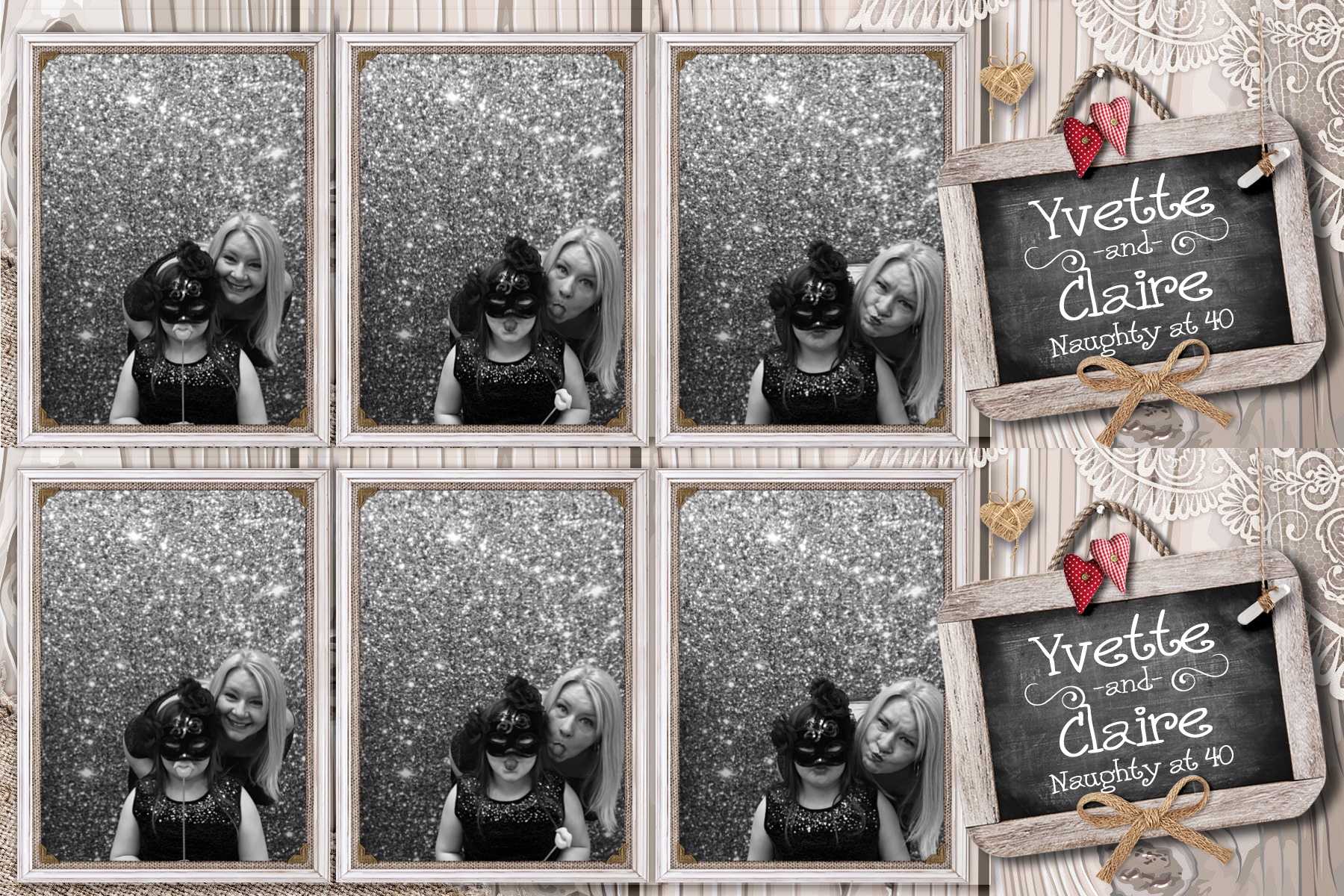 Yvette and Claire’s 40th birthday! - Prints 2 | View more photos from the event at gallery.partydelightsphotobooth.co.uk/u/PartyDelightsPhotoBooth/Yvette-and-Claire’s-40th-birthday-Prints-2